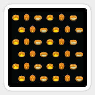 Halloween Pumpkins - HAL LO WEEN Sticker